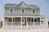 4 bedroom modular home custom floor plan 2,128 square foot, two story, attic and expansive porch.